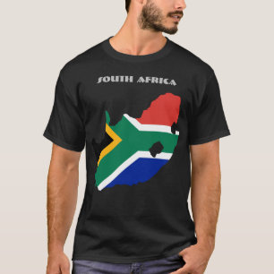 T-shirt AFRIQUE DU SUD Spécial sur mesure Touriste noir