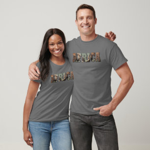 T-shirt Afrique Faune Afrique Monde Façades d'éléphants