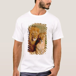 T-shirt Afrique, Namibie, Okonjima. Lion & Lion