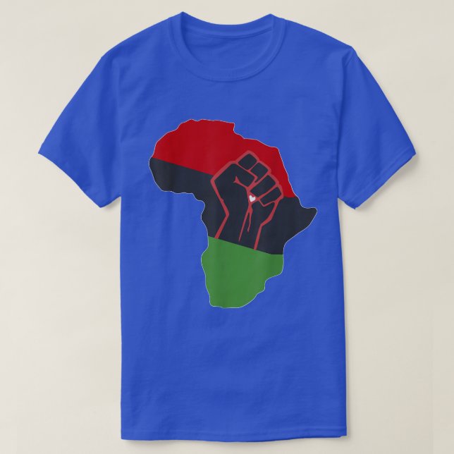 T-shirt Afrique panafricaine Amérique décente Afrique Cont (Design devant)