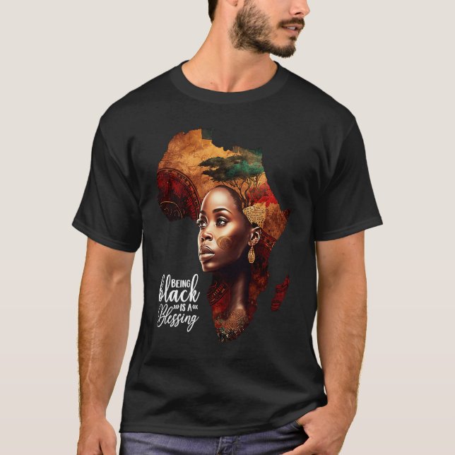 T-shirt Afrique Pour Les Femmes Mois De L'Histoire Noire A (Devant)