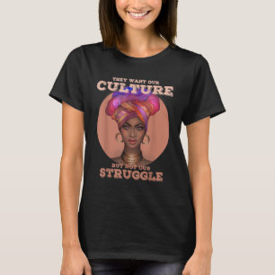 T-shirt Afro-Américaine pour femmes Histoire noire Culture