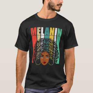 T-shirt Afro Black Femmes Filles Melanin T American Africa