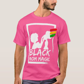 T-shirt Afro Black Mom Magic African Woman Mom And Daughte
