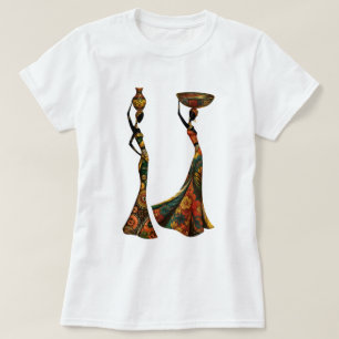 T-shirt Afro Élégance Silhouettes Africaine 2