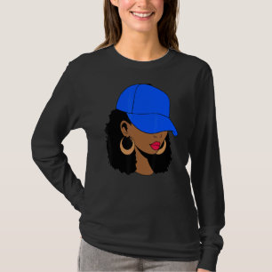 T-shirt Afro femme Casquette Melanin Black Woman Black Gir