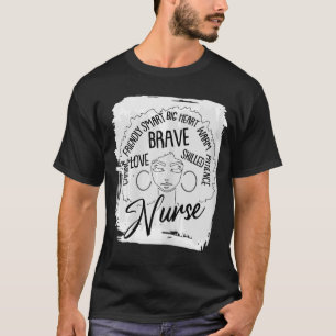 T-shirt Afro Nurse Black History Mois BLM Melanin Queen R