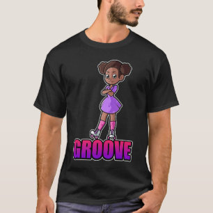 T-shirt Afro roller skater girl pour un roller disco