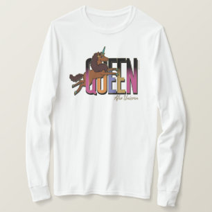 T-shirt Afro Unicorn Queen Design