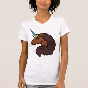 T-shirt Afro Unicorn Unique