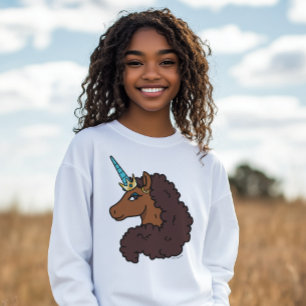 T-shirt Afro Unicorn Unique