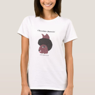 T-shirt Afro vintage Bunnie de lapins de chocolat
