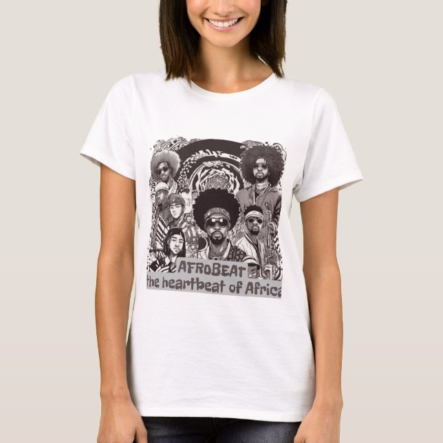 T-shirt Afrobeat - Le Coeur De L'Afrique (Devant)
