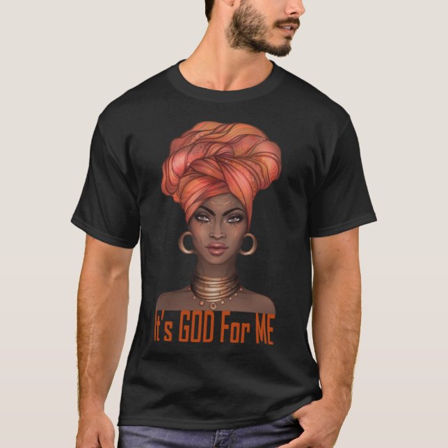 T-shirt Afrocentrique Black Pride C_s Dieu Melanin Africai (Devant)