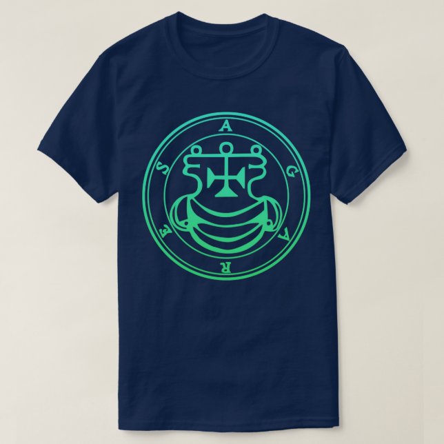T-shirt Agares Sigil Enseignent Langues Green Gradient (Design devant)