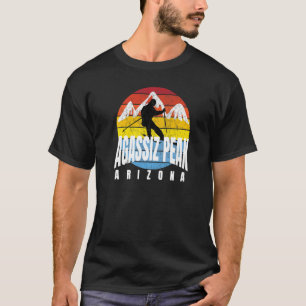 T-shirt Agassiz Peak Arizona Retro Vintage Sunset Pro Skie