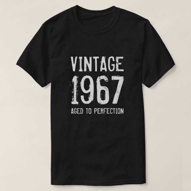 T-shirt Âgé à la perfection 1967 chemise masculine 50e ann (Design devant)