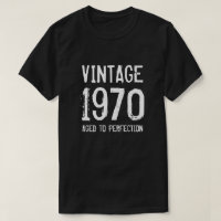 Âgé à la perfection 1970 chemise masculine 50e ann