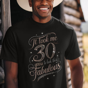 T-shirt Âgé à la perfection : 30 ans fabuleux