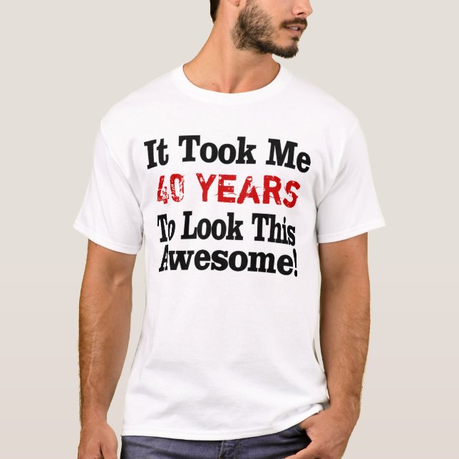 T-shirt Âge d'années génial (Devant)