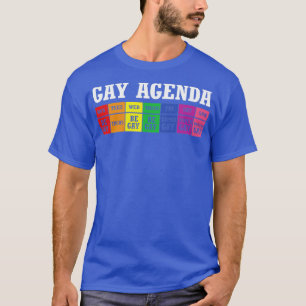 T-SHIRT AGENDA GAY LGBT PLANNER JOUR PLANNER FUNNY
