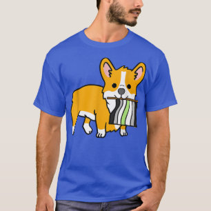 T-shirt Agender Corgi Agender Pride Flag