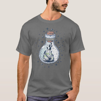 T-shirt Agender Fire Occultle Bouteille LGBT Pride Drapeau