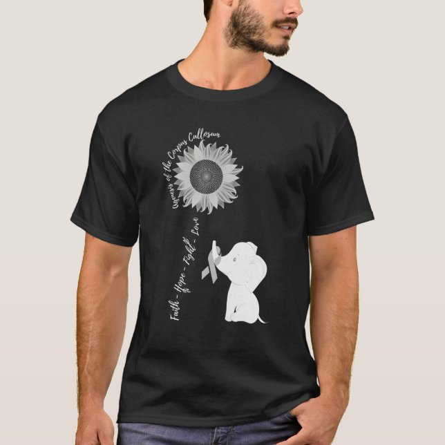 T-shirt Agenèse Du Corpus Callosum Sensibilisation Cerveau (Devant)