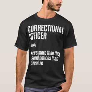 T-shirt Agent correctionnel Correction connaissable