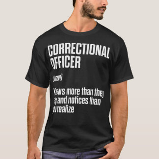 T-shirt Agent correctionnel Correction connaissable