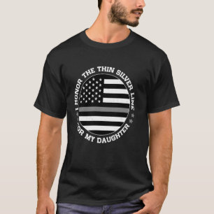 T-shirt Agent correctionnel Fier Papa Maman Américain Drap