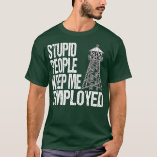 T-shirt Agent correctionnel ou gardien de prison amusant