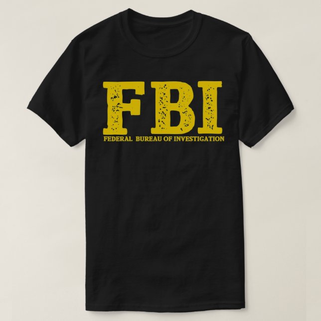 T-shirt Agent Costume Bureau fédéral d'enquête (Design devant)