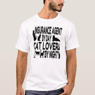 T-shirt Agent d'assurance Amoureux des chats