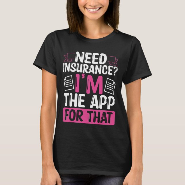 T-shirt Agent d'assurance vie (Devant)