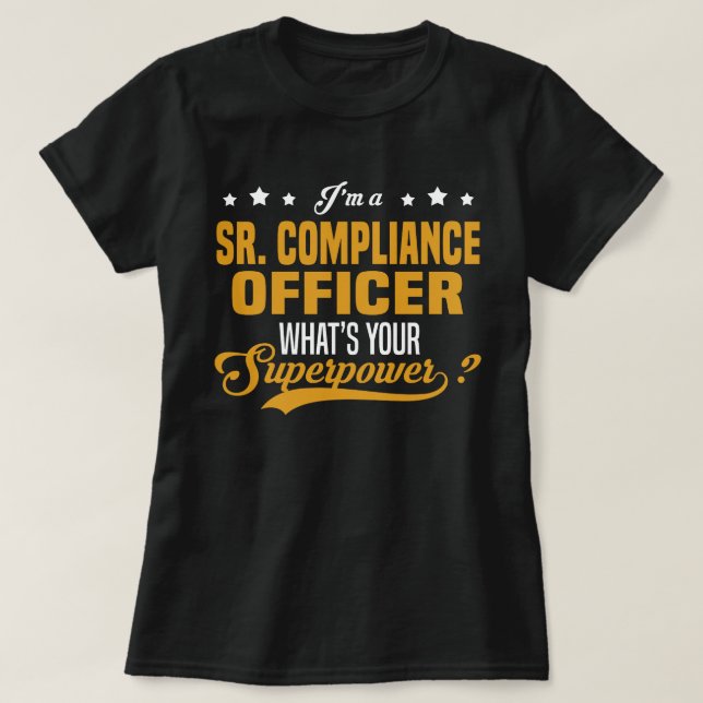 T-shirt Agent de conformité (Design devant)