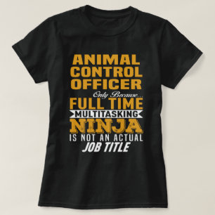 T-shirt Agent de contrôle des animaux