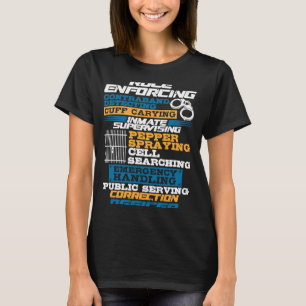 T-shirt Agent de correction Application des règles de la f