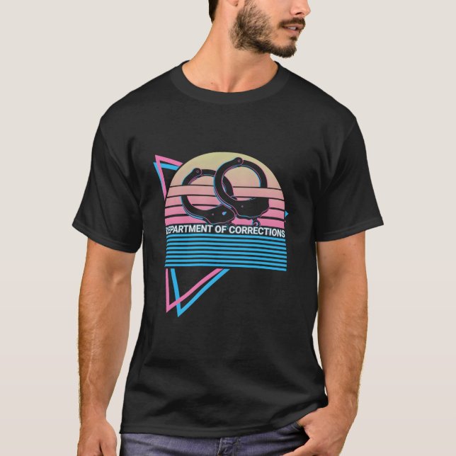 T-shirt Agent de correction département des corrections (Devant)