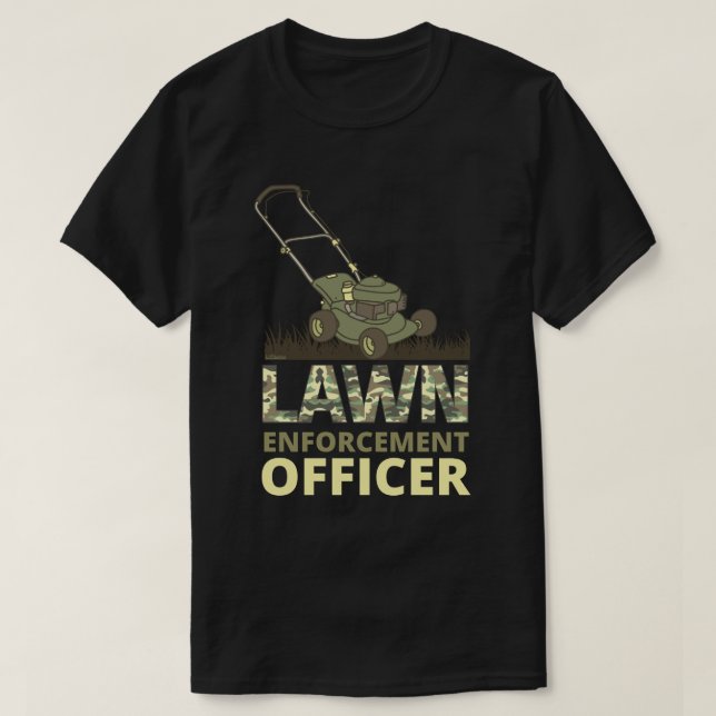 T-shirt AGENT DE L'APPLICATION DE LA LOI drôle de jardinag (Design devant)
