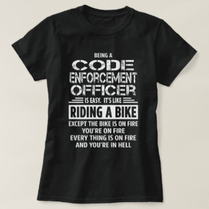 T-shirt Agent de l'application du code