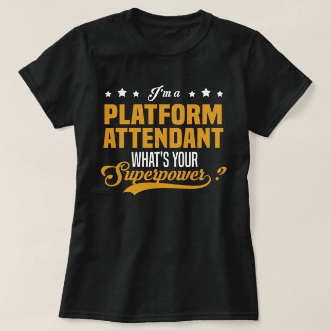 T-shirt Agent de plateforme (Design devant)