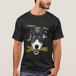 T-shirt Agent de police Bull Terrier PD Scène de crime pol