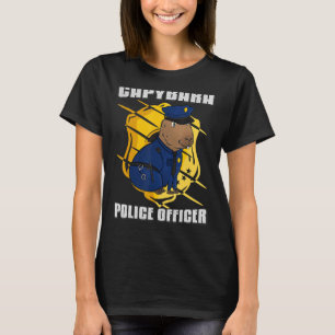 T-shirt Agent de police de Mens Capybara