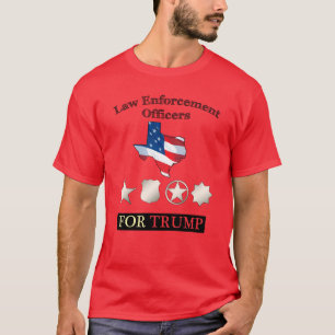 T-shirt Agent De Police Du Texas Pour Trump