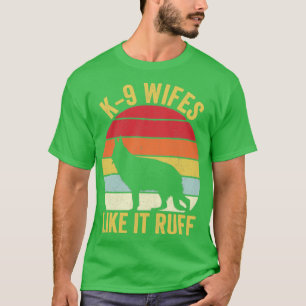 T-shirt Agent de police K9 Chien de police vintage K9 épou