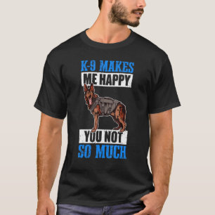 T-shirt Agent de police K9 Unité canine et formateur de ch