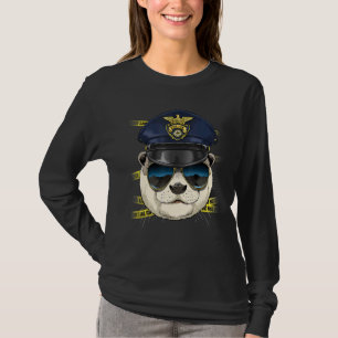T-shirt Agent de police Loutre PD Policier Scène de crime