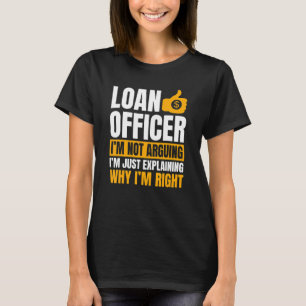T-shirt Agent de prêt Banque Vendeur Moneylender MortgageB