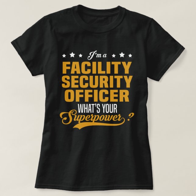 T-shirt Agent de sécurité des installations (Design devant)